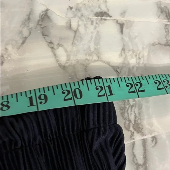 VERO MODA Navy Blue Pleated Wide Leg Pants size 3X - Picture 4 of 10